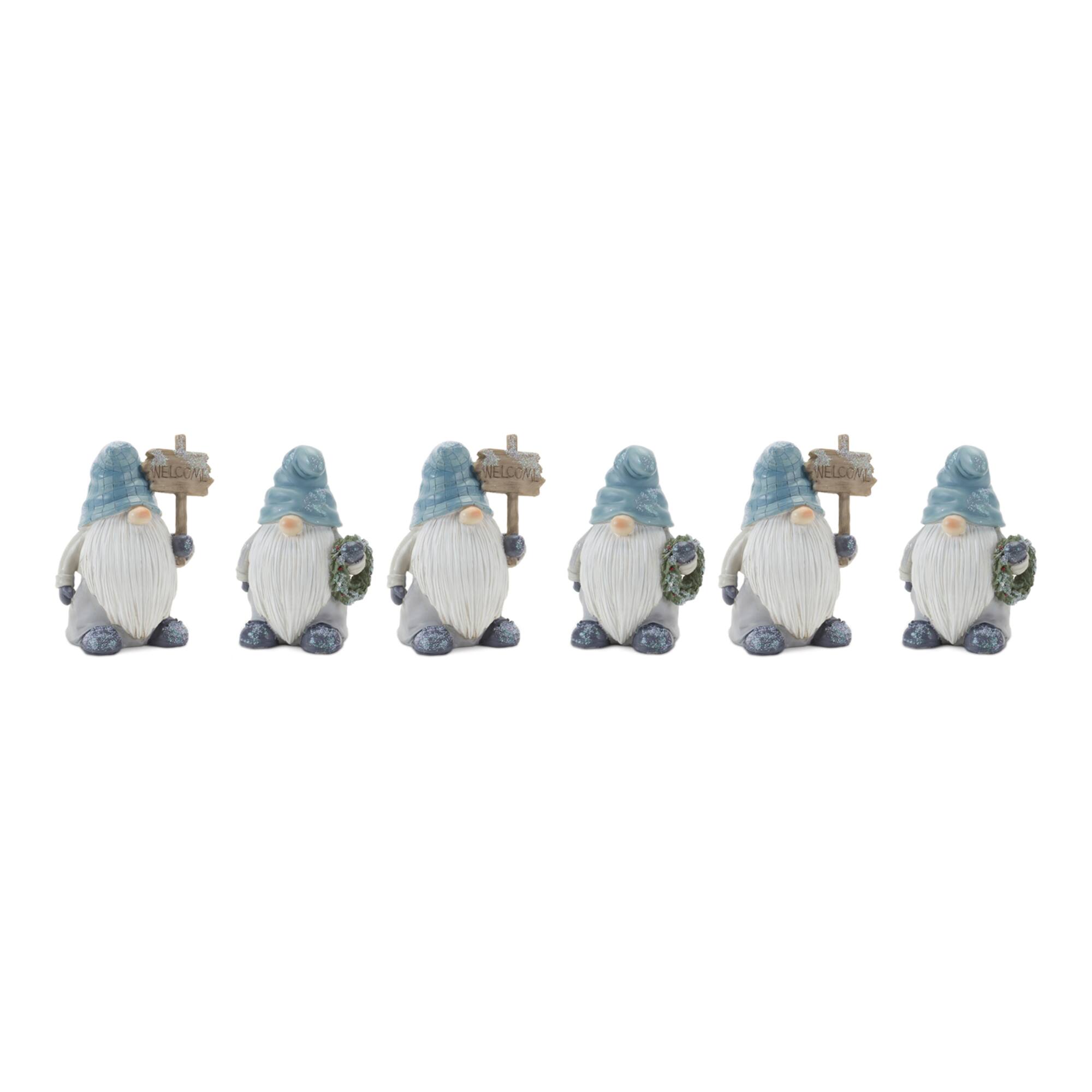 5.5" Winter Gnome Figurine, 6ct.